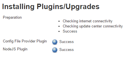 NodeJS Plugin Installation Success