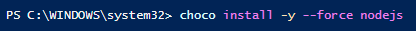 chocolatey powershell