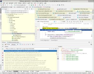 Set a breakpoint in checkOrigin function ofspring-web JAR