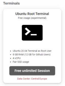 Linux Root Terminal on vocon Cloud - How to save your Image and re ...